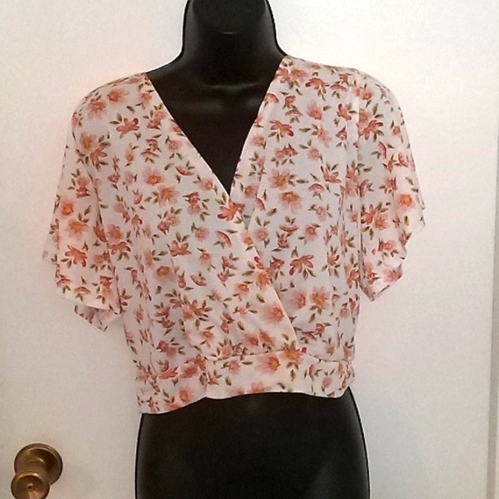 Bohemian Floral Blouse Size Large